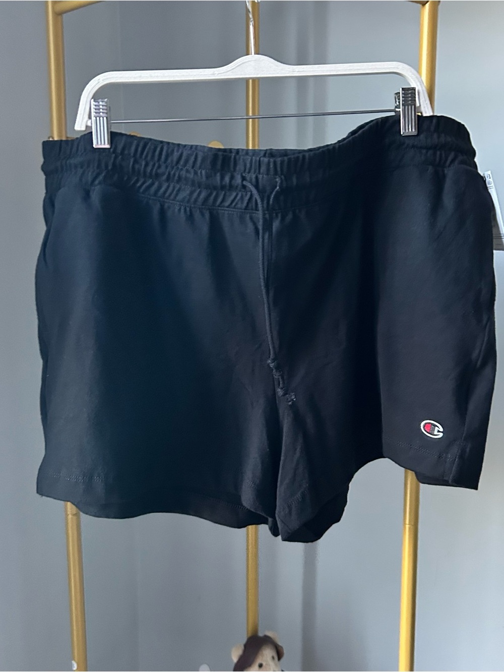 Champion women’s Black Athletic Drawstring midweight Shorts with Logo size XXL - Picture 7 of 7